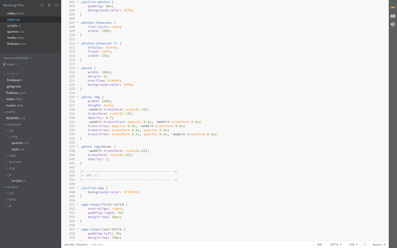 CSS screenshot